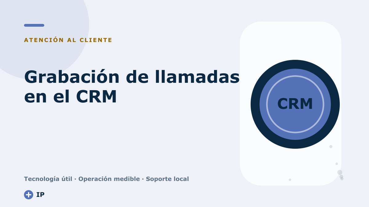 Grabación de llamadas en el CRM