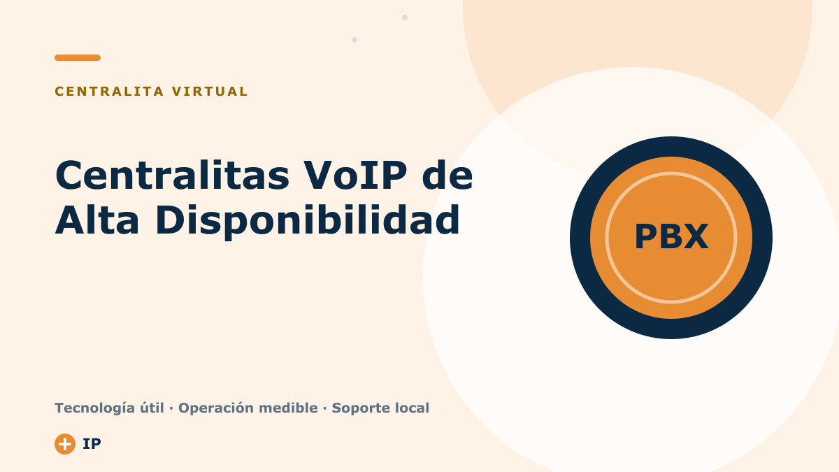 Centralitas VoIP de Alta Disponibilidad