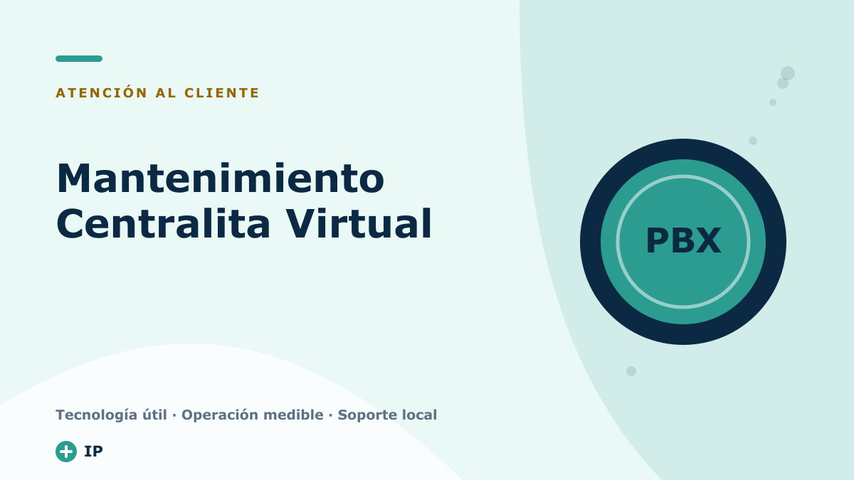Mantenimiento Centralita Virtual Issabel