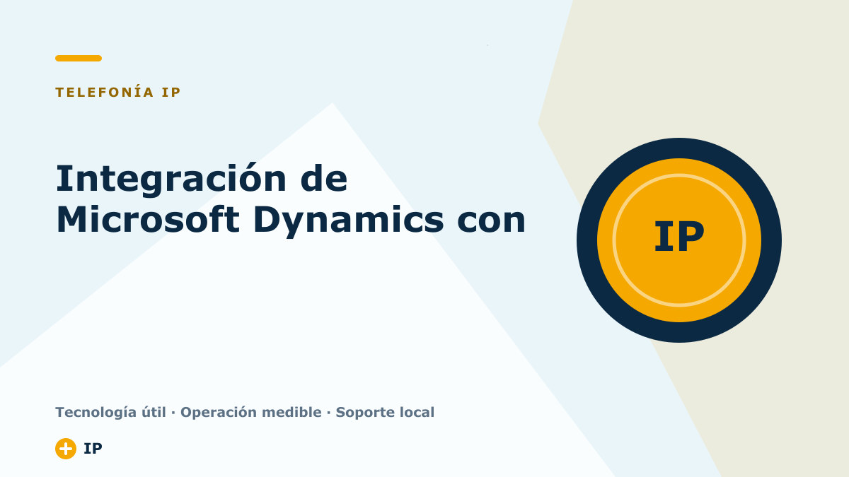 Integración de Microsoft Dynamics con la telefonía IP