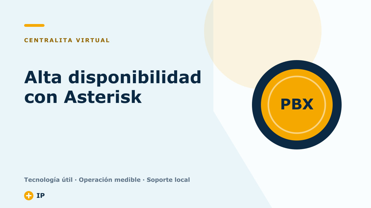 Alta disponibilidad con Asterisk: continuidad y calidad en el servicio