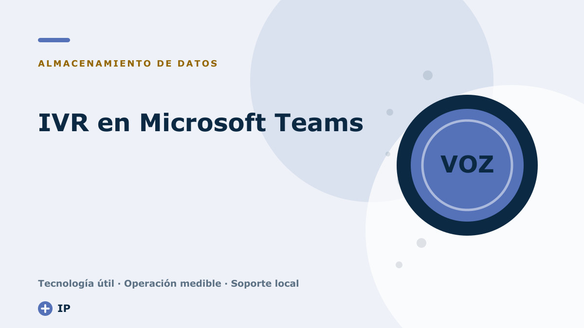 IVR en Microsoft Teams: operadores automáticos en la nube
