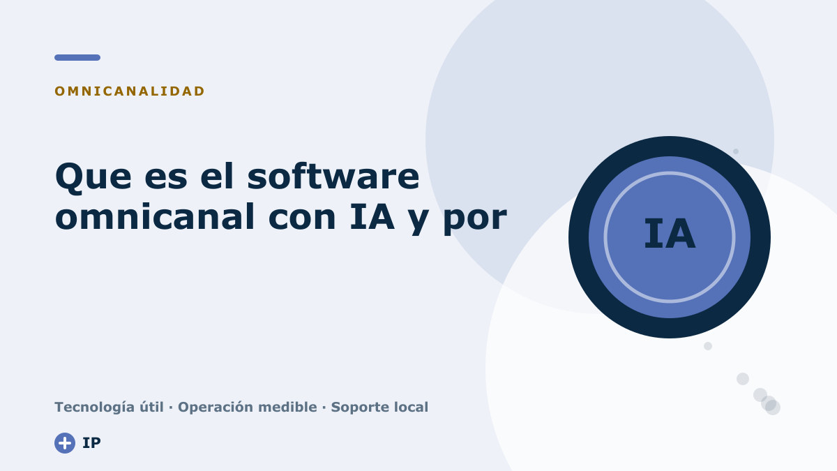 Que es el software omnicanal con IA y por que va mas alla del call center