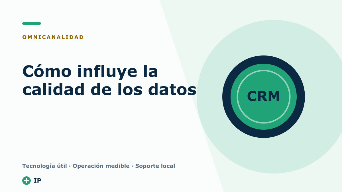 Cómo influye la calidad de los datos del CRM en la comunicación multicanal