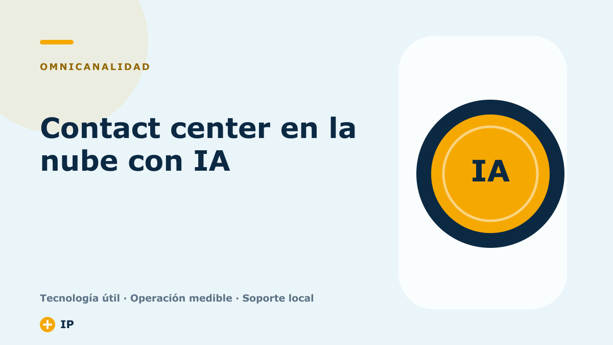 Contact center en la nube con IA: beneficios y como implantarlo en tu empresa