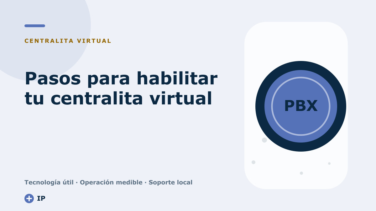 Pasos para habilitar tu centralita virtual en tu dispositivo móvil
